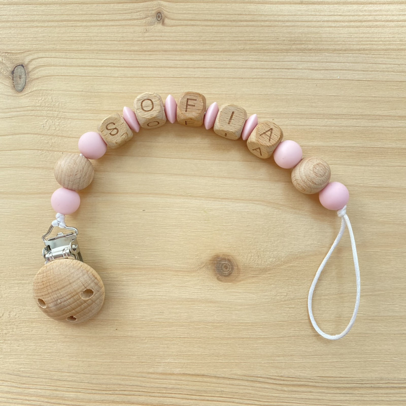 Chupetero Silicona y Madera